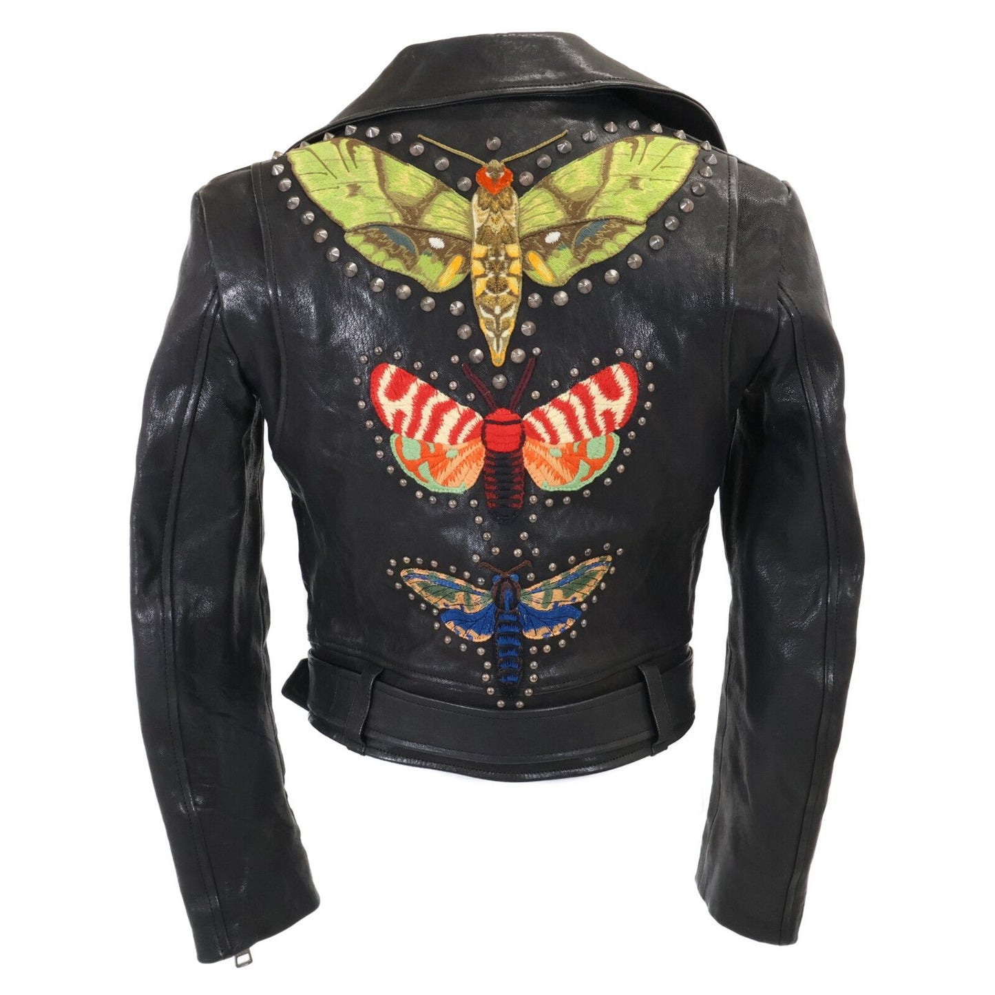 Gucci Insect Biker Jacket Lambskin Double Rider's 36 — view 2