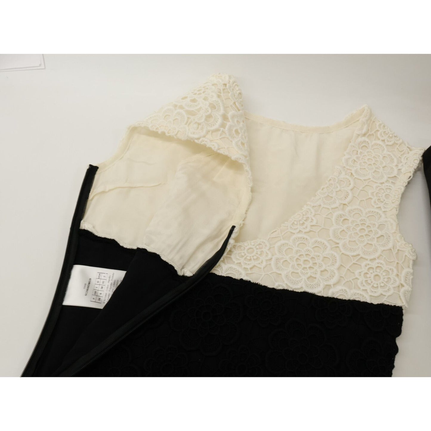 Dior Flower Lace Neck Sleeveless Dress — view 5