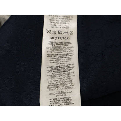Gucci Adidas Trefoil Jacquard Tailored Jacket 50 — view 5