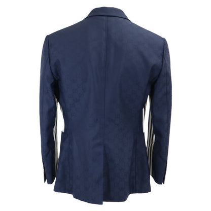 Gucci Adidas Trefoil Jacquard Tailored Jacket 50 — view 2