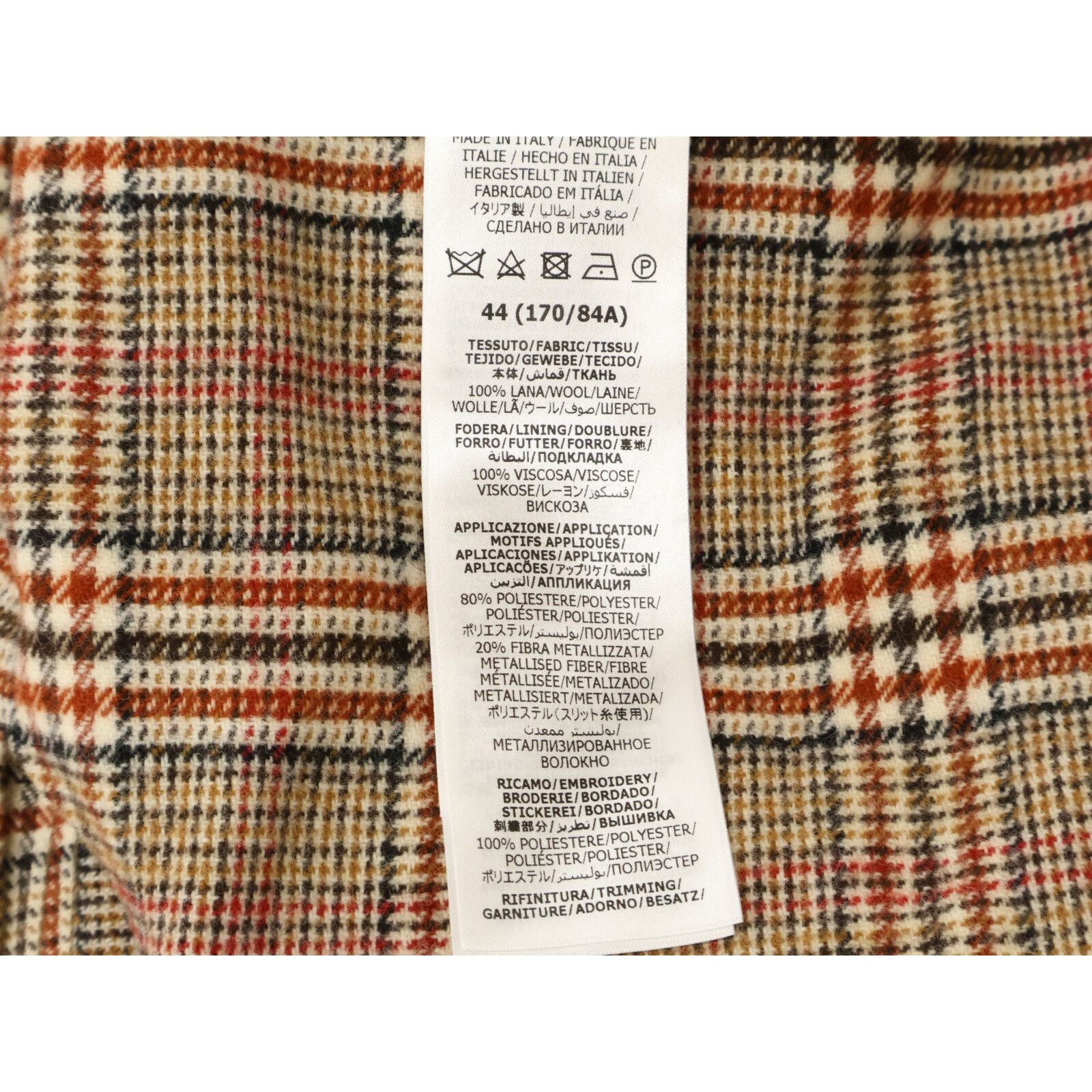 Gucci Glen Check Double Breasted Jacket 44 — view 5