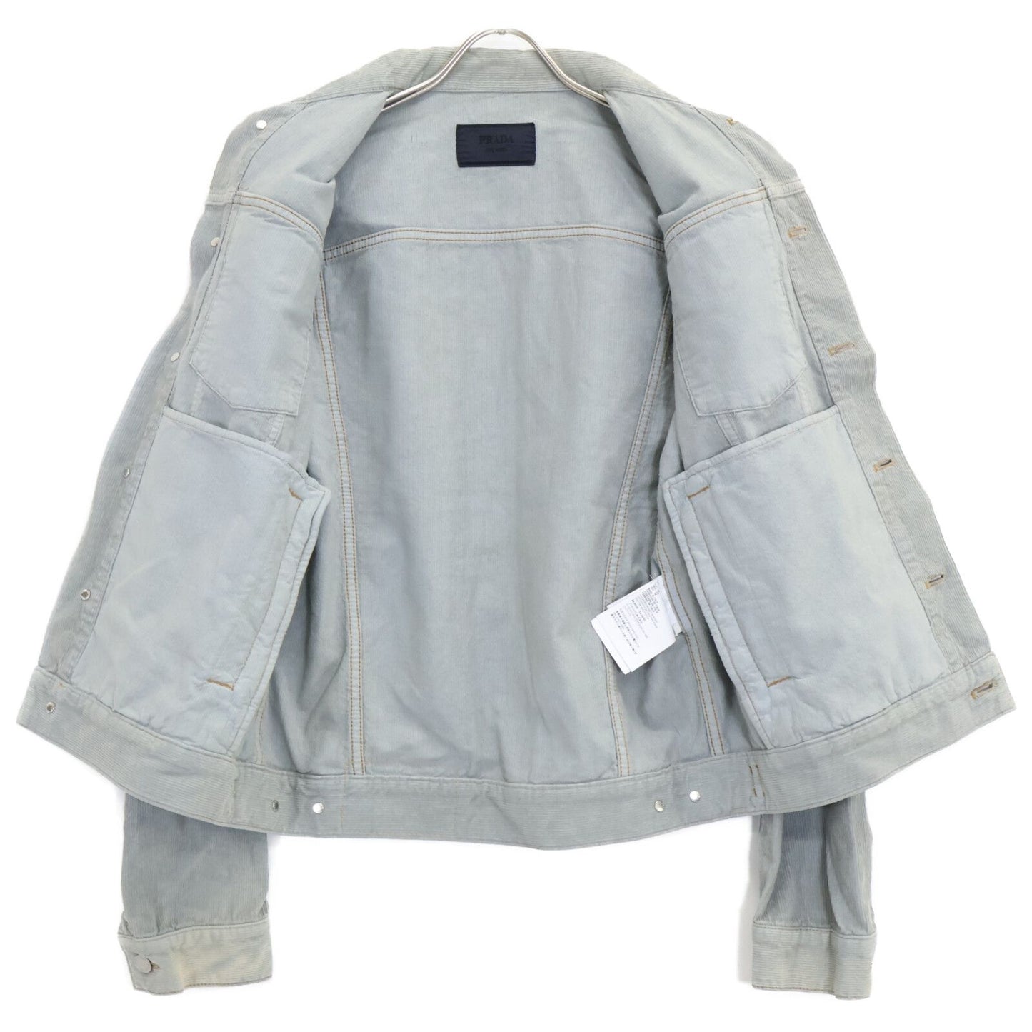 Prada Corduroy Jacket Blue — view 3