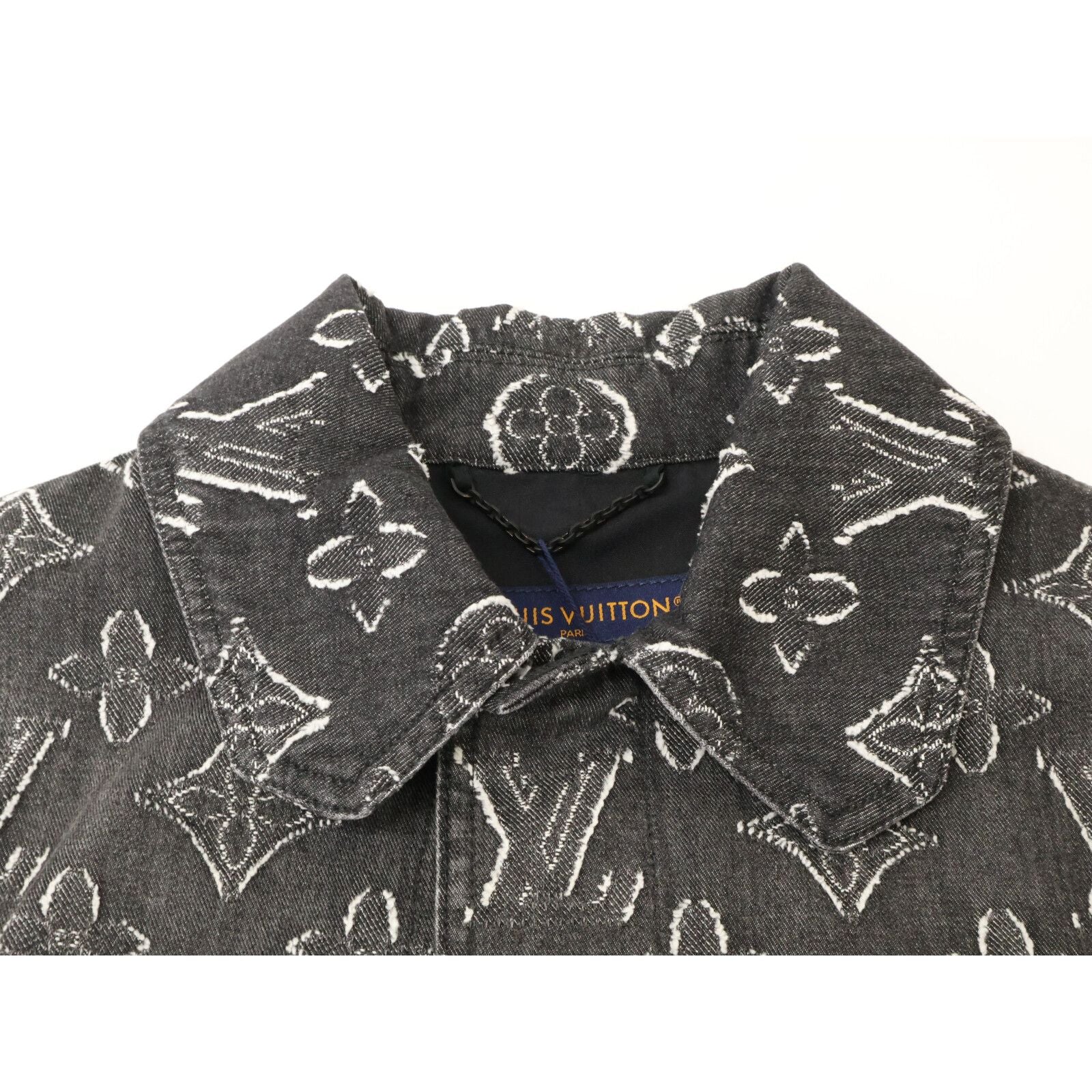 Louis Vuitton Ars Monogram Short Sleeve Chambray Shirt — view 7