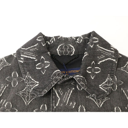 Louis Vuitton Ars Monogram Short Sleeve Chambray Shirt — view 7