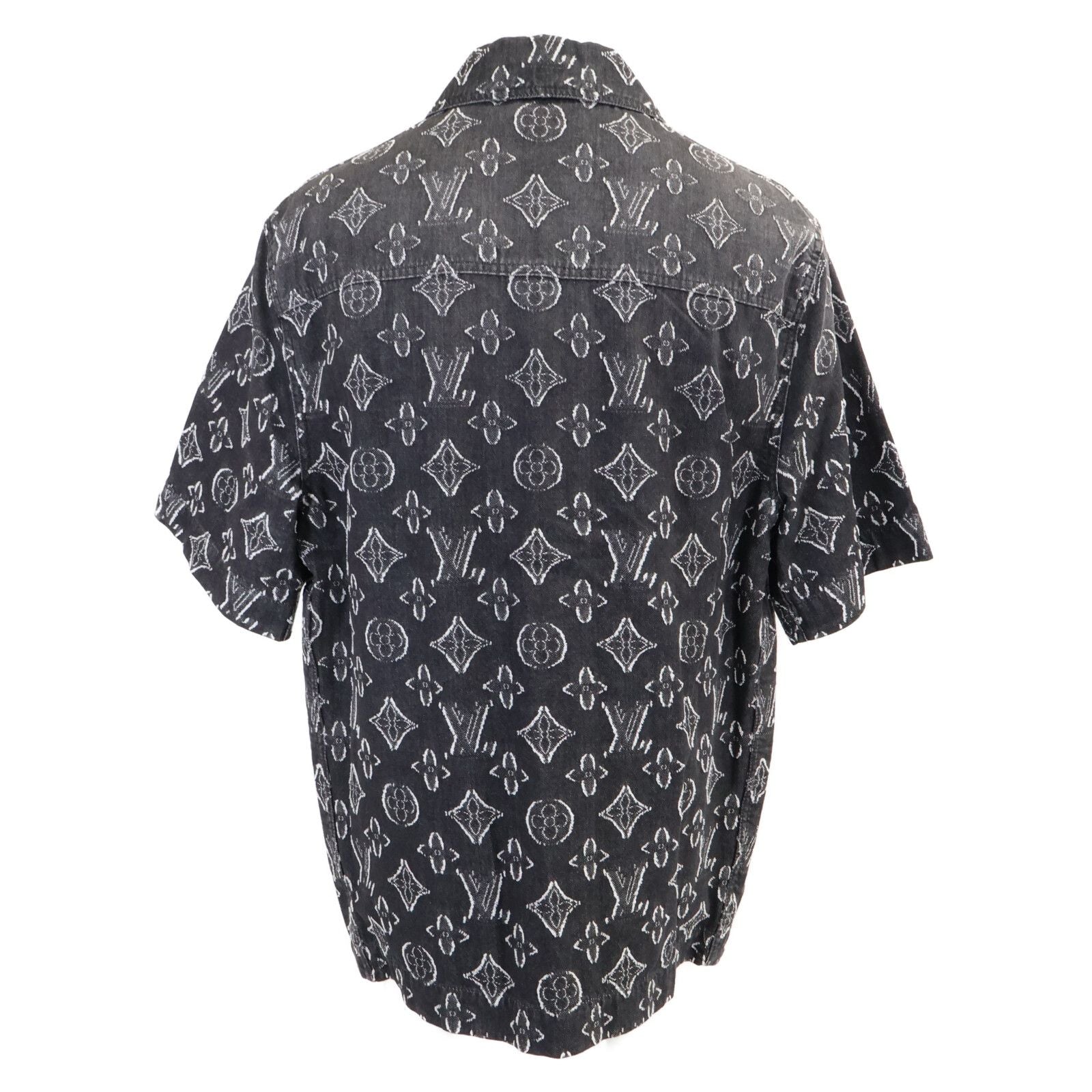 Louis Vuitton Ars Monogram Short Sleeve Chambray Shirt — view 2