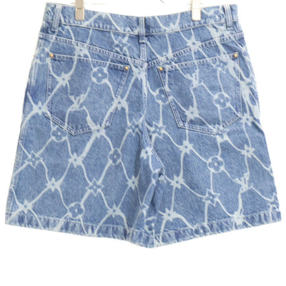 Louis Vuitton Koe Monogram Washed Denim Shorts 30