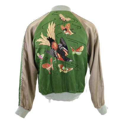 Gucci Era Flower Butterfly Bird Embroidery Sukajan Reversible Souvenir Jacket 46 — view 2