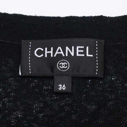 Chanel Pret a Porter Collection Rhinestone Button Ruffle Cardigan 36 — view 4