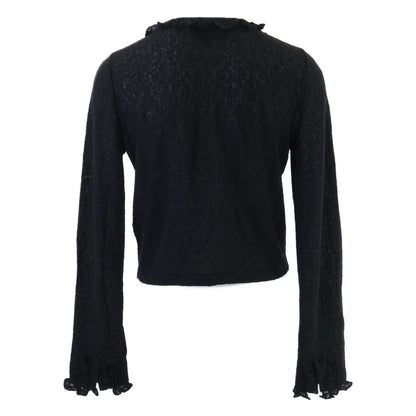Chanel Pret a Porter Collection Rhinestone Button Ruffle Cardigan 36 — view 2