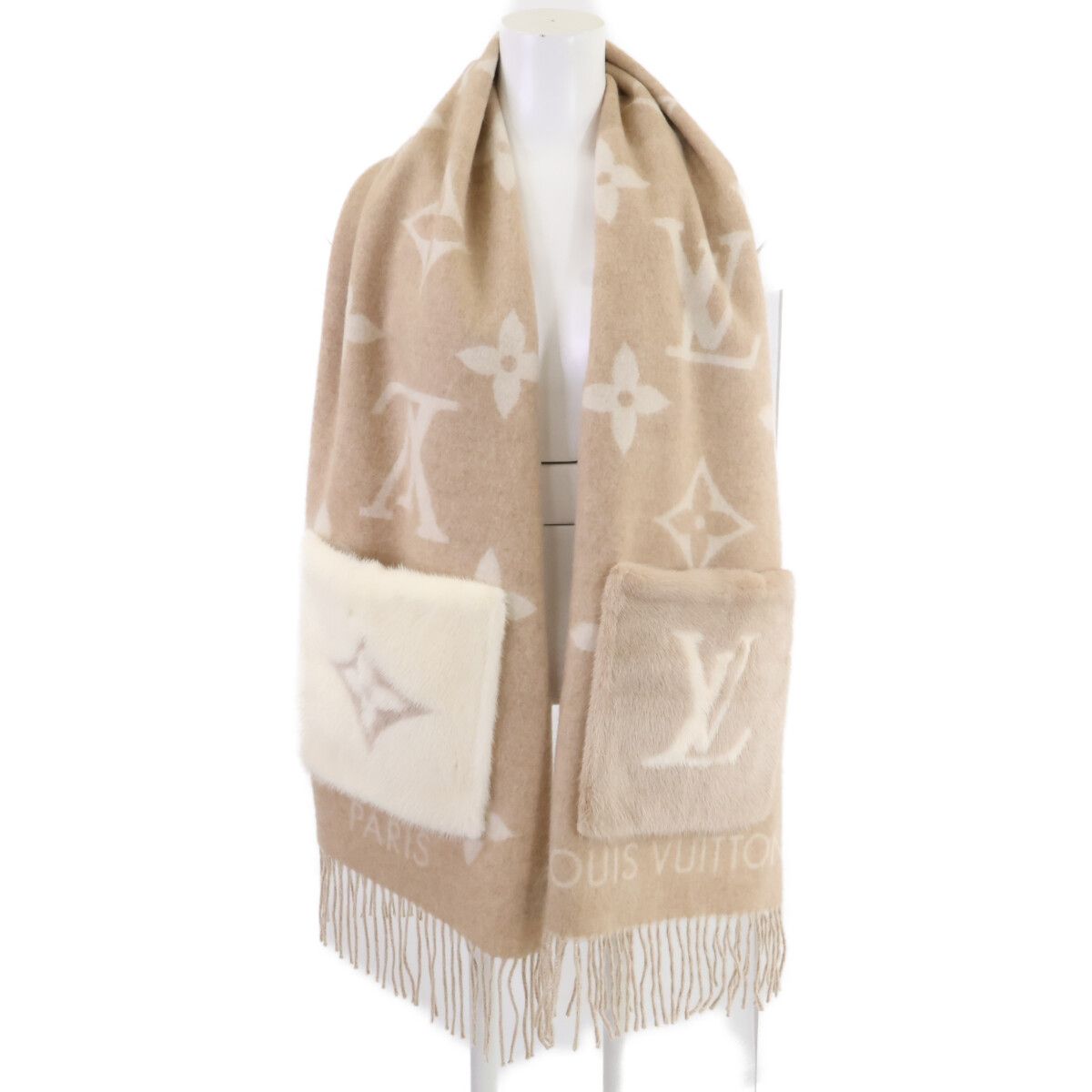 Louis Vuitton Cashmere Mink Echarpe Cold Reykjavik — view 7