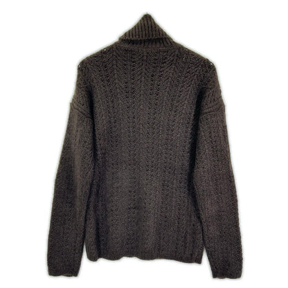 Gucci Era Brown Silk Mohair Turtleneck Sweater