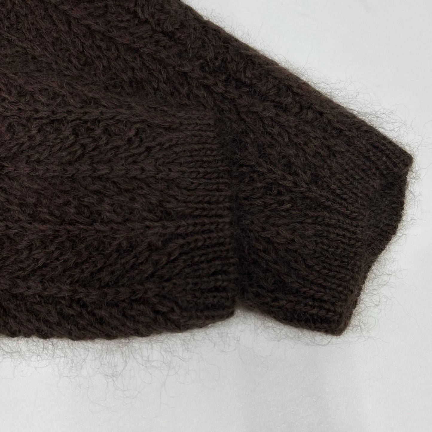 Gucci Era Brown Silk Mohair Turtleneck Sweater — view 6
