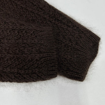 Gucci Era Brown Silk Mohair Turtleneck Sweater — view 6