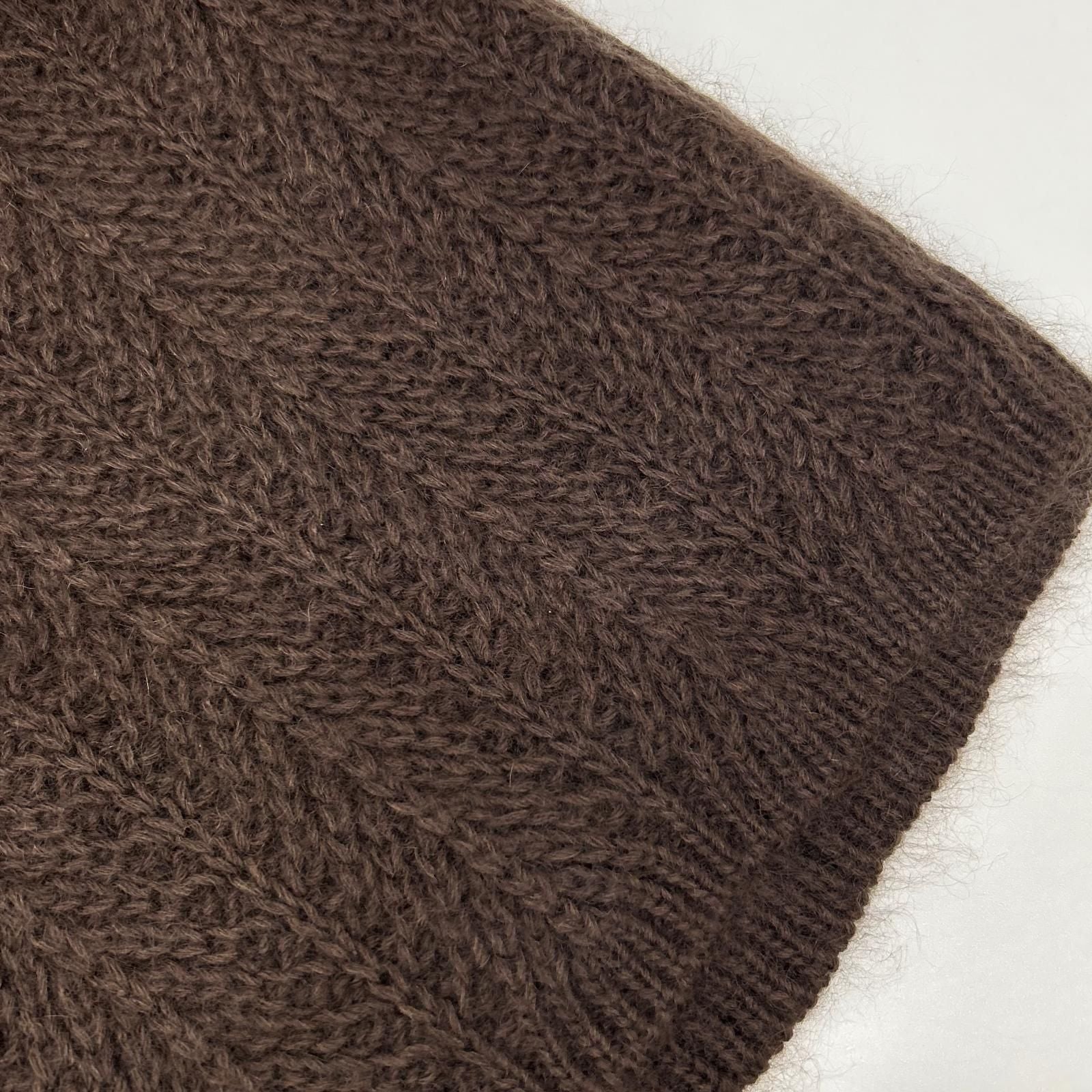 Gucci Era Brown Silk Mohair Turtleneck Sweater — view 7