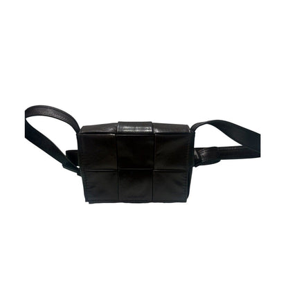 Bottega Veneta Intrecciato Candy Cassette Black Shoulder
