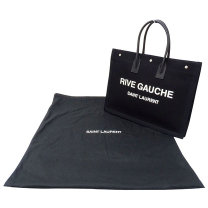 Saint Laurent Tote Liv Ghosh Large Canvas Black Logo — view 7