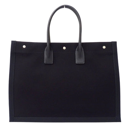 Saint Laurent Tote Liv Ghosh Large Canvas Black Logo — view 2