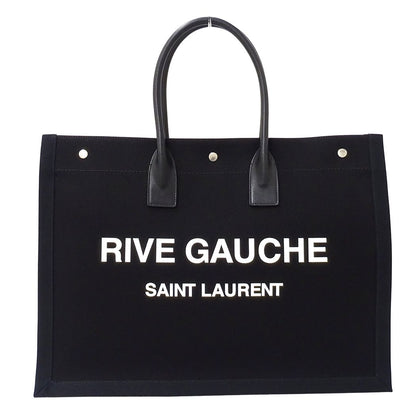 Saint Laurent Tote Liv Ghosh Large Canvas Black Logo