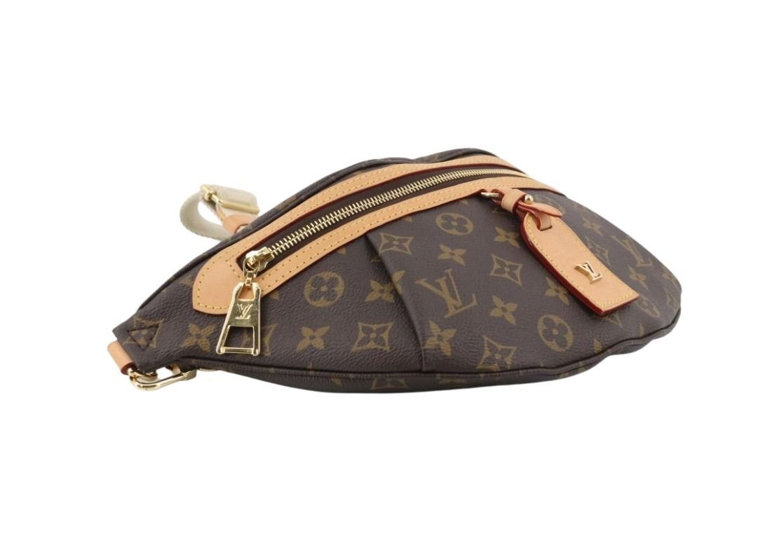 Louis Vuitton Belt Bag High Rise Brown Monogram Gold — view 5