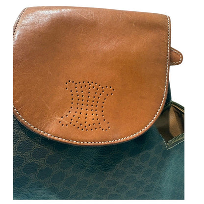 Celine Macadam Brown Gold Backpack — view 6
