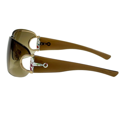 Gucci Sunglasses Horsebit Flora Brown S Shade Floral Flower Eyewear — view 2