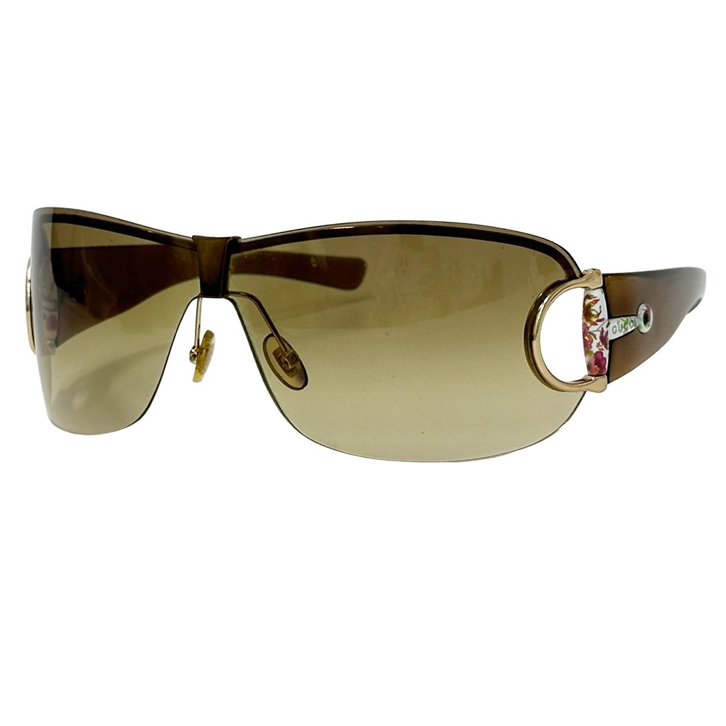 Gucci Sunglasses Horsebit Flora Brown S Shade Floral Flower Eyewear