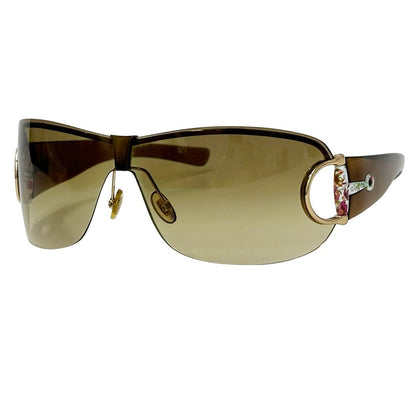 Gucci Sunglasses Horsebit Flora Brown S Shade Floral Flower Eyewear