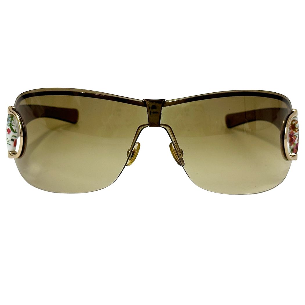 Gucci Sunglasses Horsebit Flora Brown S Shade Floral Flower Eyewear — view 3