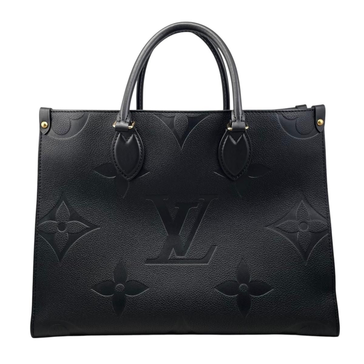 Louis Vuitton Tote Bag On The Go MM Monogram Empreinte Noir Black — view 2