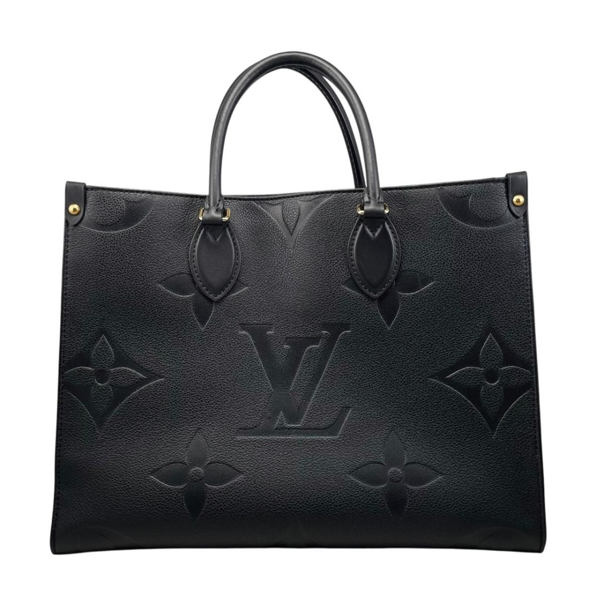 Louis Vuitton Tote Bag On The Go MM Monogram Empreinte Noir Black