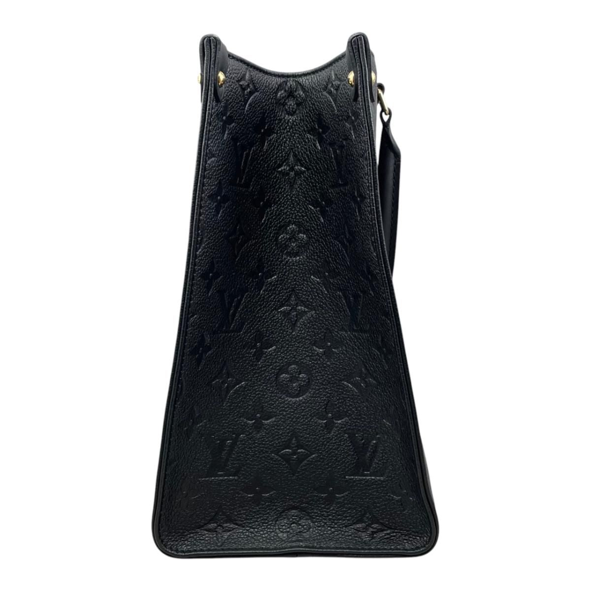 Louis Vuitton Tote Bag On The Go MM Monogram Empreinte Noir Black — view 3