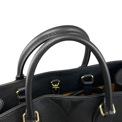 Louis Vuitton Tote Bag On The Go MM Monogram Empreinte Noir Black — view 8
