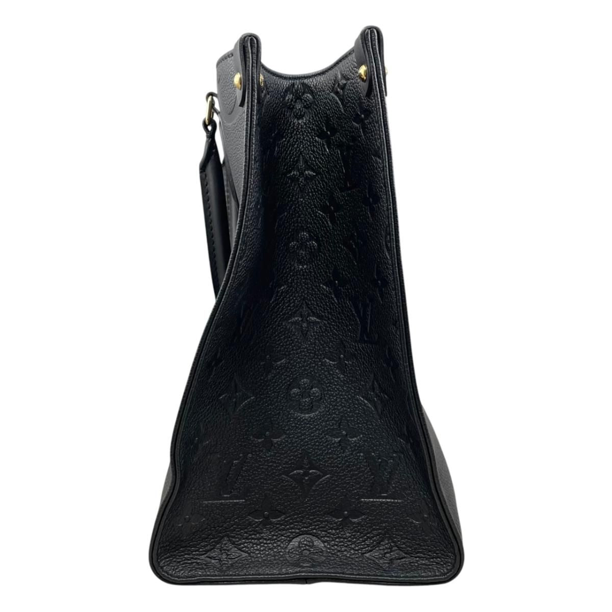 Louis Vuitton Tote Bag On The Go MM Monogram Empreinte Noir Black — view 4