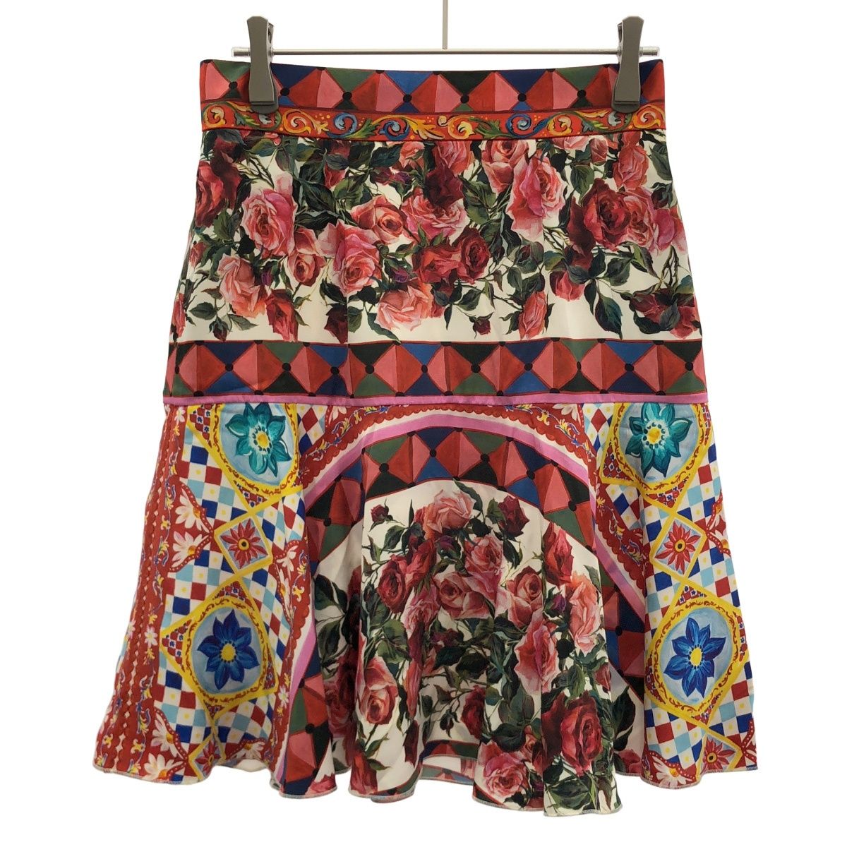 Dolce & Gabbana Flower Print Skirt Mix 38