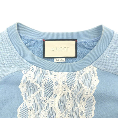 Gucci Lace Sweatshirt Blue — view 4