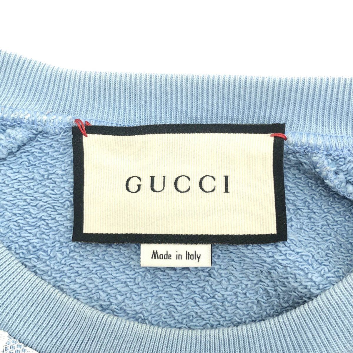 Gucci Lace Sweatshirt Blue — view 3