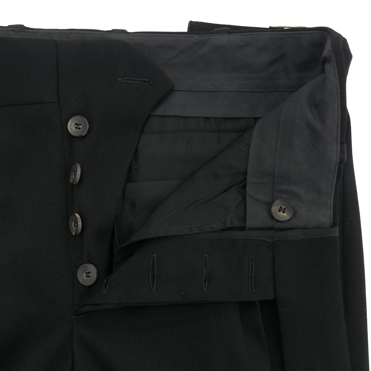 Gucci by Tom Ford Wool Trousers Pants 201 Black 40 — view 4