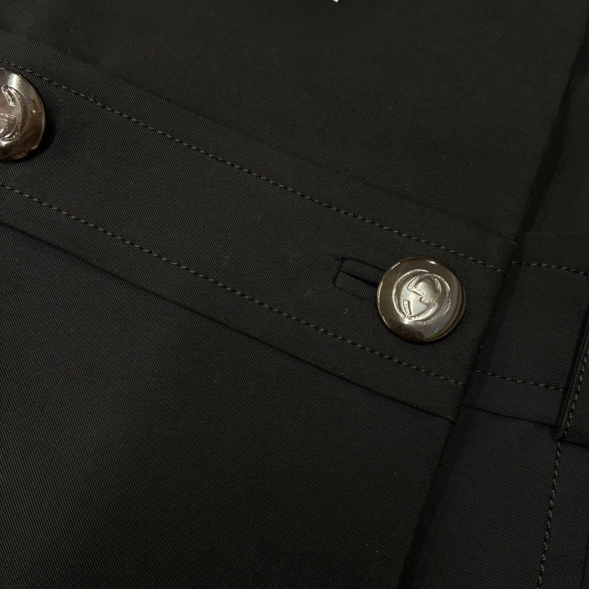 Gucci by Tom Ford Double Breasted Coat Black 42 — view 8