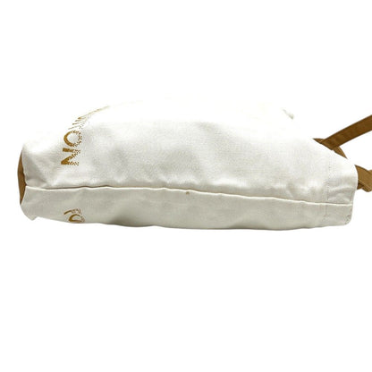 Louis Vuitton Fondation Tote Bag Museum Limited Logo Cotton Canvas White Beige — view 4