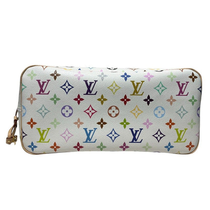 Louis Vuitton Tote Bag Neverfull MM Monogram Multicolor Canvas Blanc White — view 5
