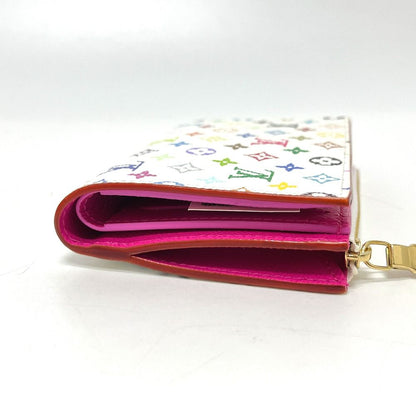 Louis Vuitton Bifold Wallet Portefeuille Lisa Monogram Multicolor Canvas Blanc — view 4