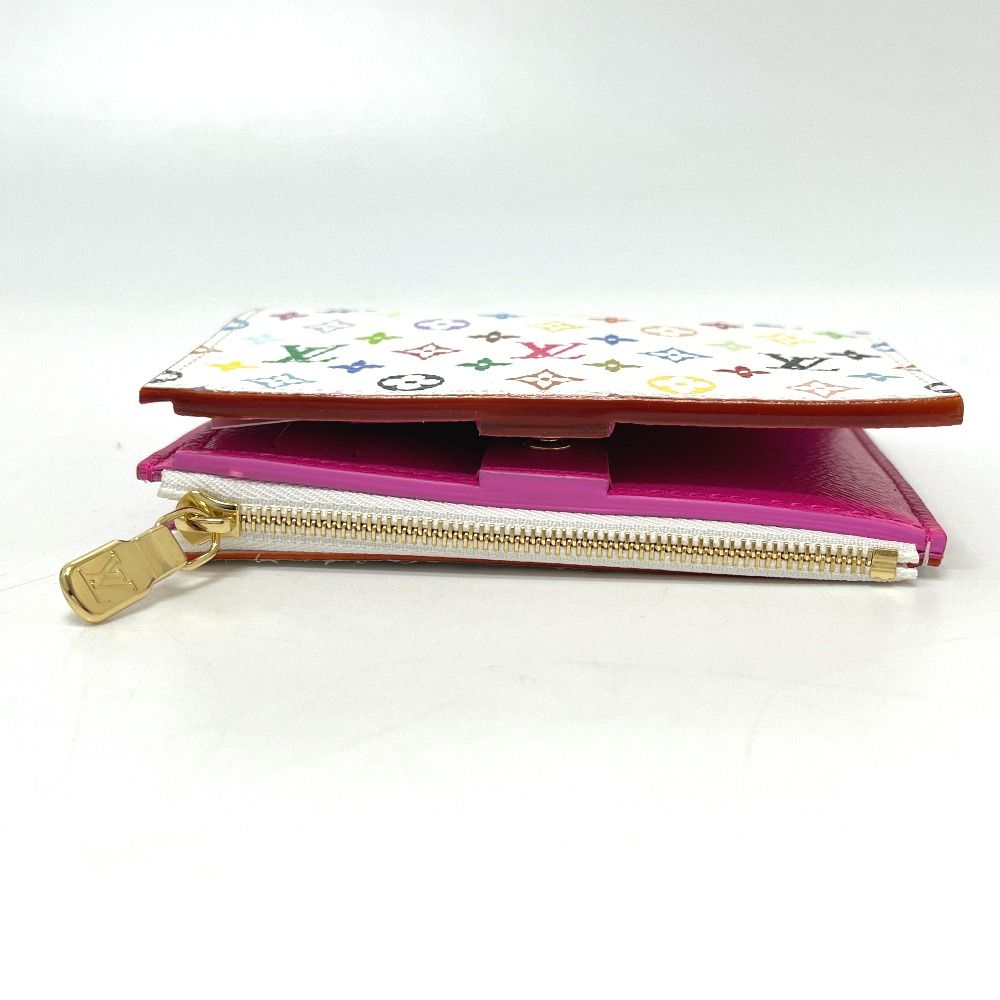 Louis Vuitton Bifold Wallet Portefeuille Lisa Monogram Multicolor Canvas Blanc — view 3