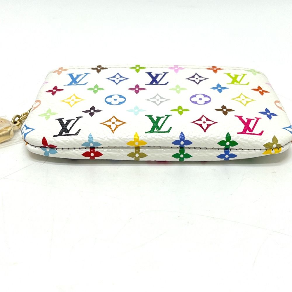Louis Vuitton Coin Case Pochette Cles Monogram Multicolor Canvas Blanc — view 6