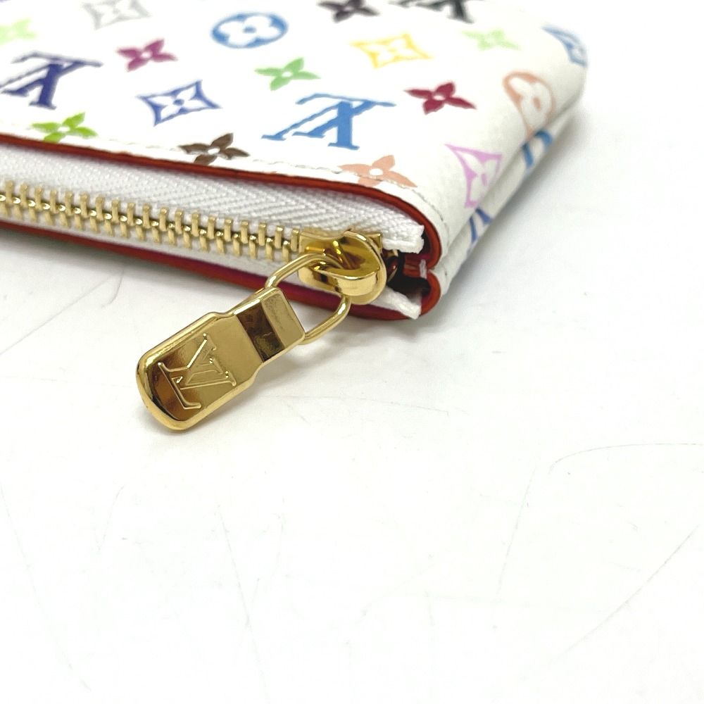 Louis Vuitton Coin Case Pochette Cles Monogram Multicolor Canvas Blanc — view 3