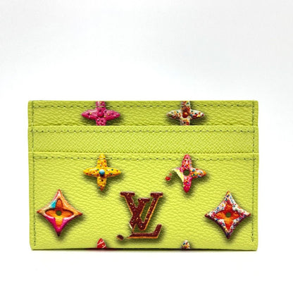 Louis Vuitton Card Case Holder Double Leather Pistachio Green — view 2