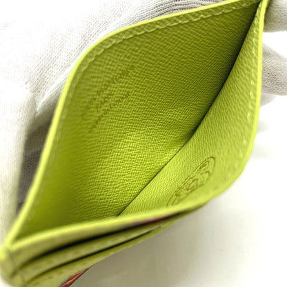 Louis Vuitton Card Case Holder Double Leather Pistachio Green — view 6