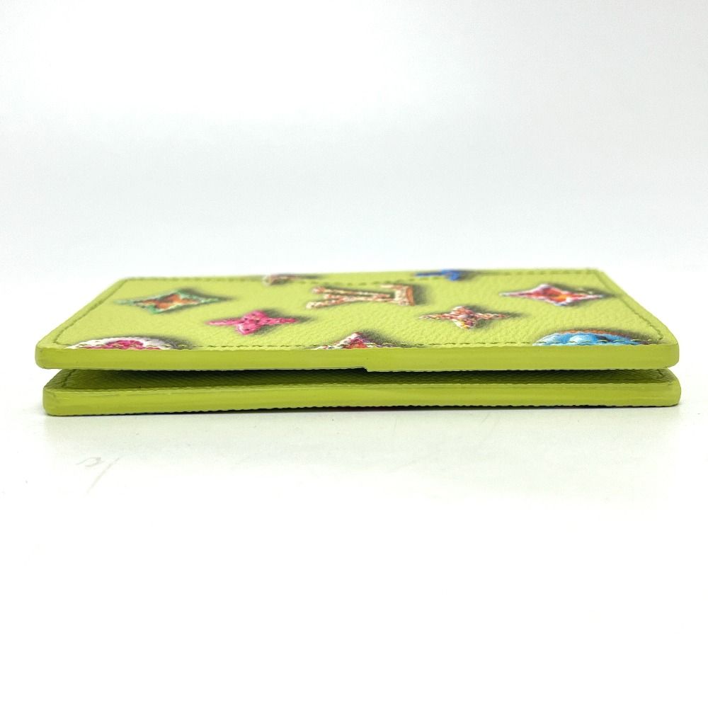 Louis Vuitton Card Case Organizer de Poche Leather Pistachio Green — view 4
