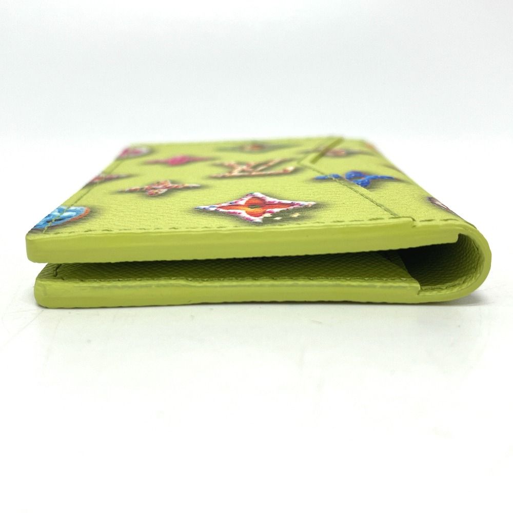 Louis Vuitton Card Case Organizer de Poche Leather Pistachio Green — view 5