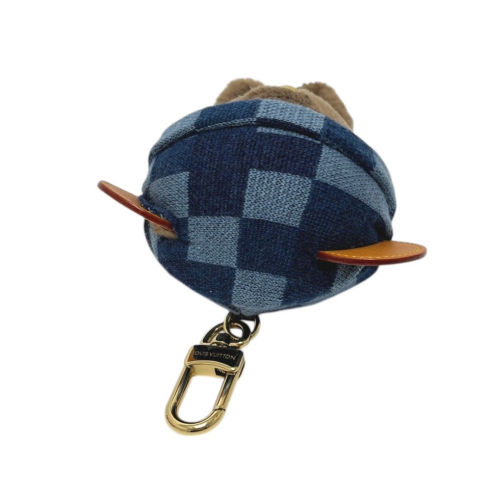 Louis Vuitton Bag Charm LV Bear Leather Canvas Noir — view 3