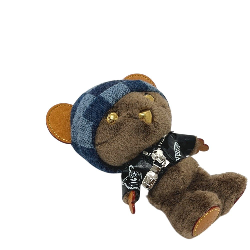 Louis Vuitton Bag Charm LV Bear Leather Canvas Noir — view 2